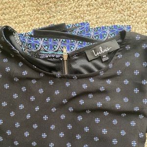 Beautiful Patterned Blue *Like NEW* Lulus Dress!